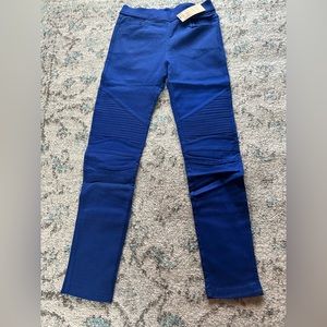 Blue moto jeggings NWT